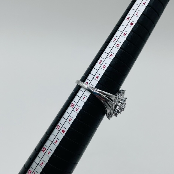 0.40 CT Marquise Cut Natural Diamond Sterling Silver Ring - Picture 7 of 7